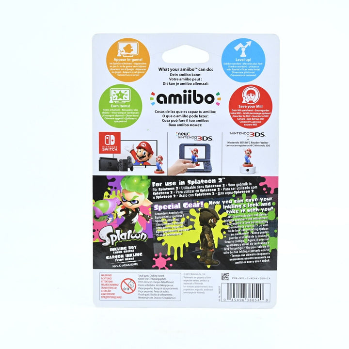 SEALED! Inkling Boy (Neon Green) Amiibo - Splatoon - Toy