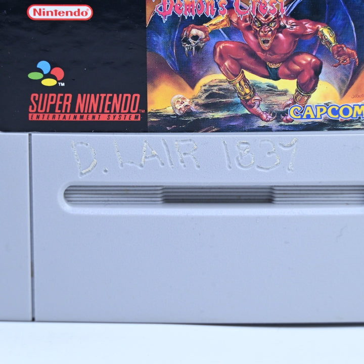 Demon's Crest - Super Nintendo / SNES Boxed Game - No Manual - PAL - FREE POST!