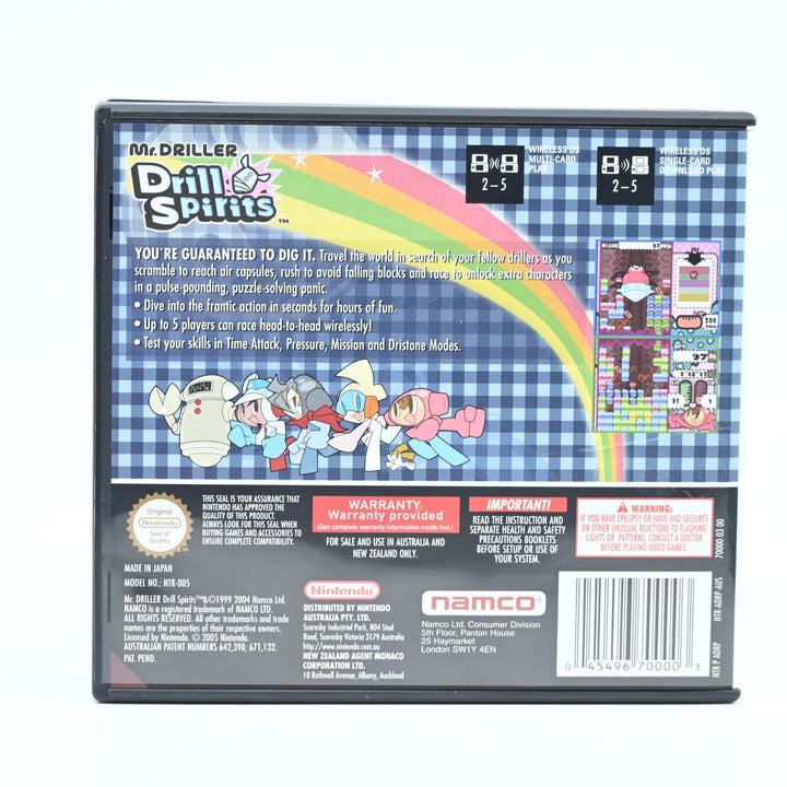 LIKE NEW! Mr. Driller: Drill Spirits - Nintendo DS Game - PAL - FREE POST!