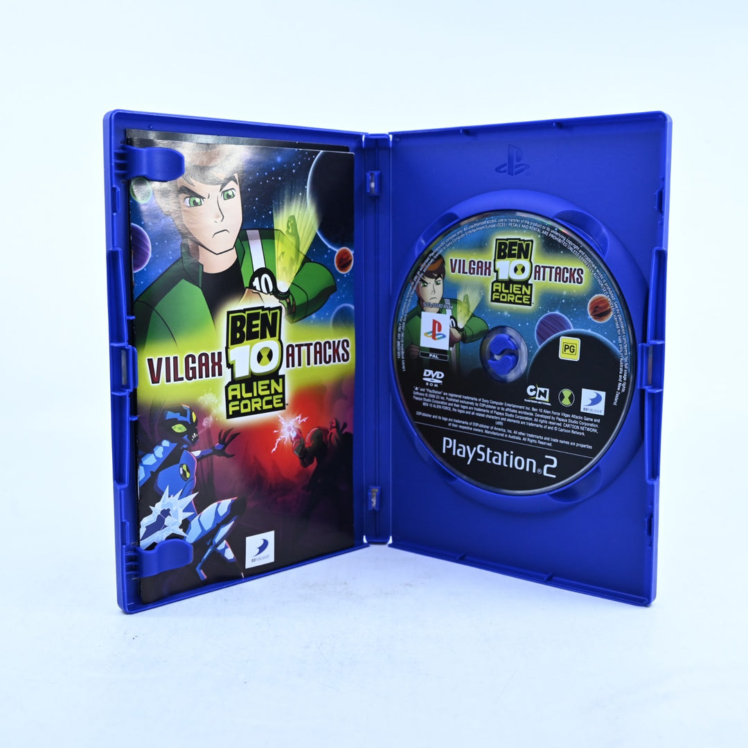 Ben 10 Alien Force: Vilgax Attacks - Sony Playstation 2 / PS2 Game + Manual