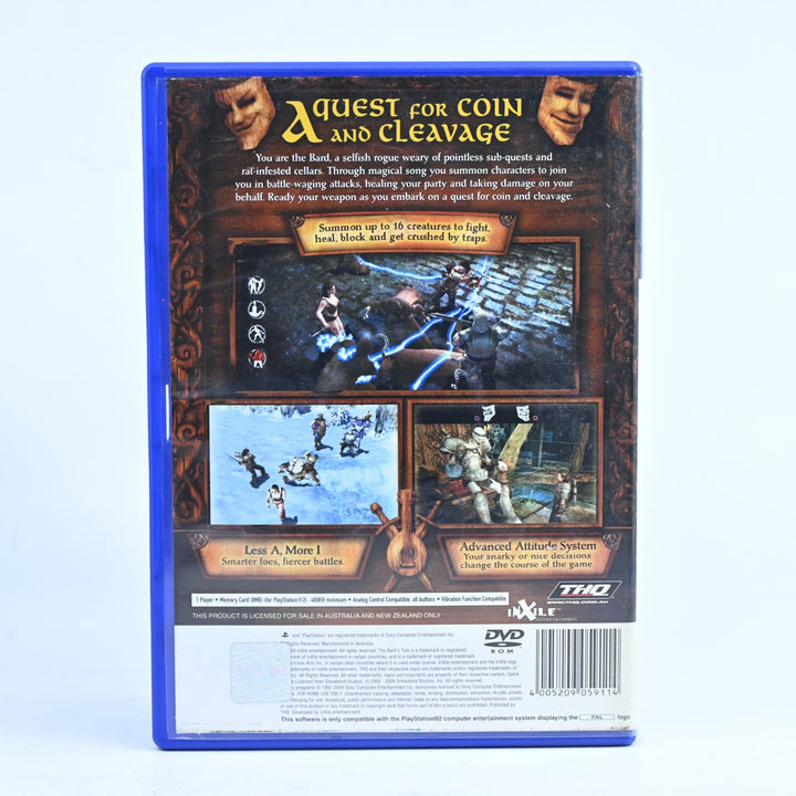 The Bard's Tale - Sony Playstation 2 / PS2 Game + Manual - PAL - MINT DISC!