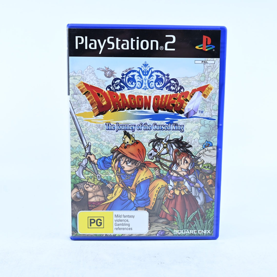 Dragon Quest - The Journey of the Cursed King - PS2 Game + Manual -  MINT DISC!