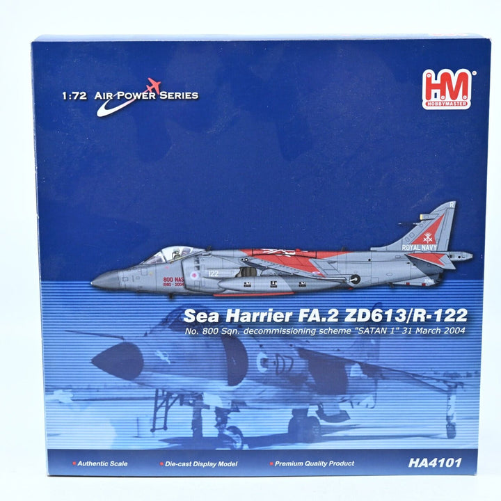 Hobby Master 1:72 Sea Harrier FA.2 ZD613/R-122 "Satan 1" HA4101 - Die Cast Plane