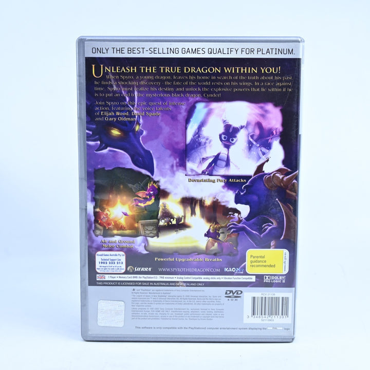 The Legend of Spyro: A New Beginning - Sony Playstation 2 / PS2 Game + Manual