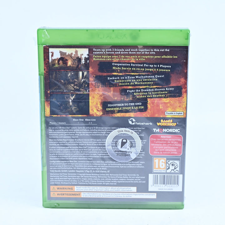 Warhammer: The End Times Vermintide - SEALED! - Xbox One Game - PAL