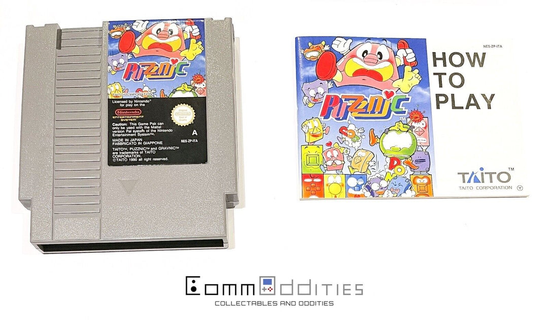 LIKE NEW! Puzznic - Nintendo Entertainment System / NES Game - PAL - FREE POST!