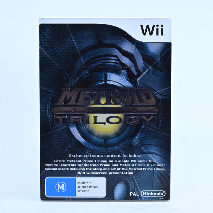 Metroid Prime Trilogy - Nintendo Wii Game + Manual - PAL - MINT DISC!