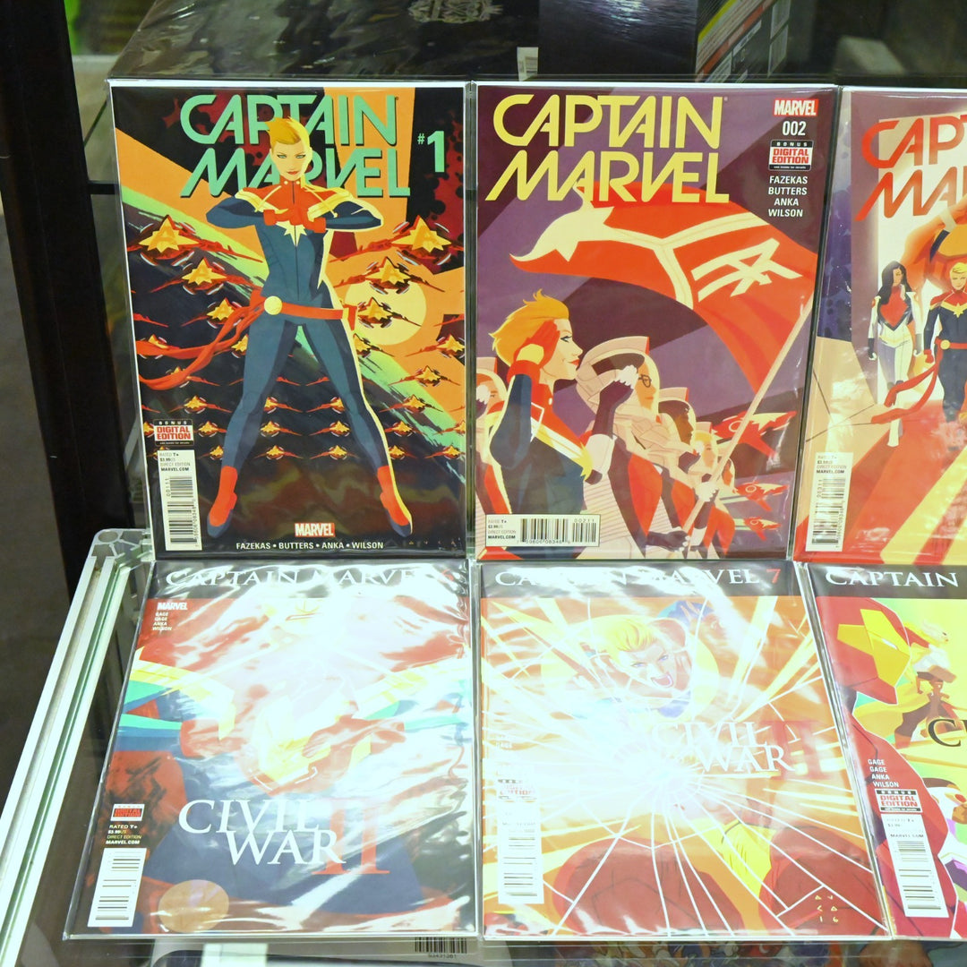 Captain Marvel - Complete Set 1-10 - Key! Civil War II - Fazekas - Marvel Comics