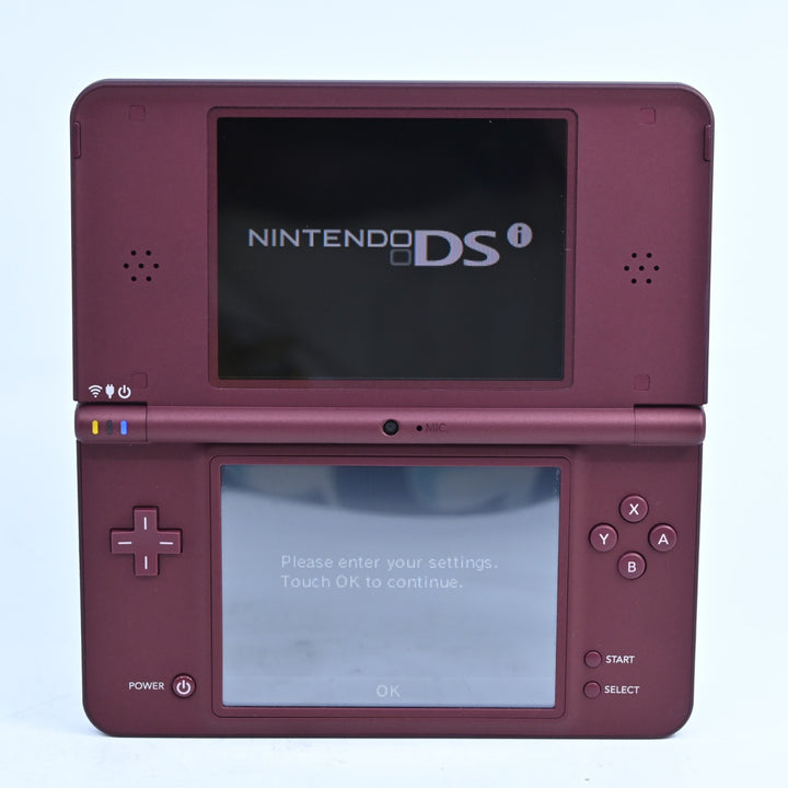 AS NEW! Burgundy Nintendo DSi XL Boxed Console - AUS PAL - FREE POST!