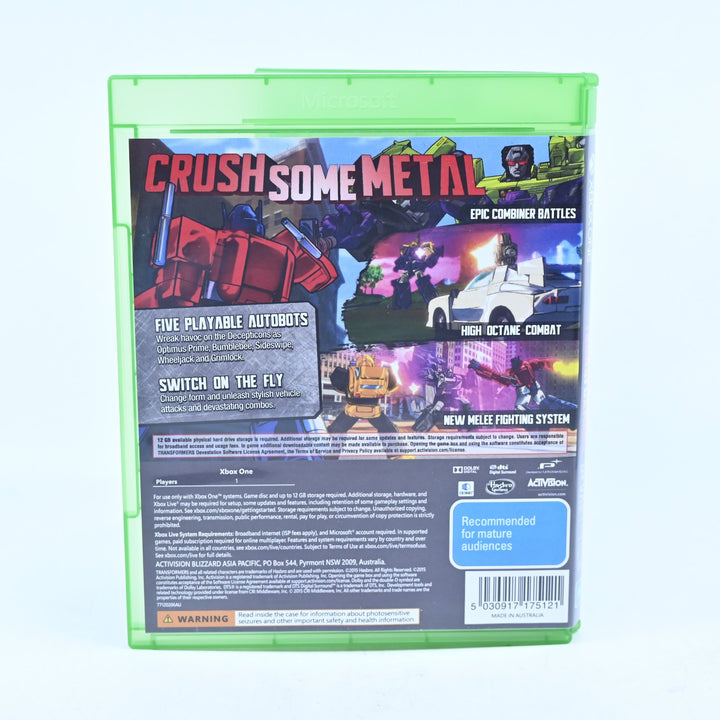 Transformers Devastation - Xbox One Game - PAL - FREE POST!