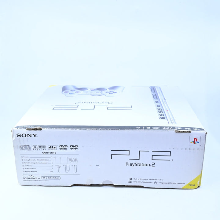 Silver Sony Playstation 2 / PS2 Slim Boxed Console - AUS PAL - FREE POST!