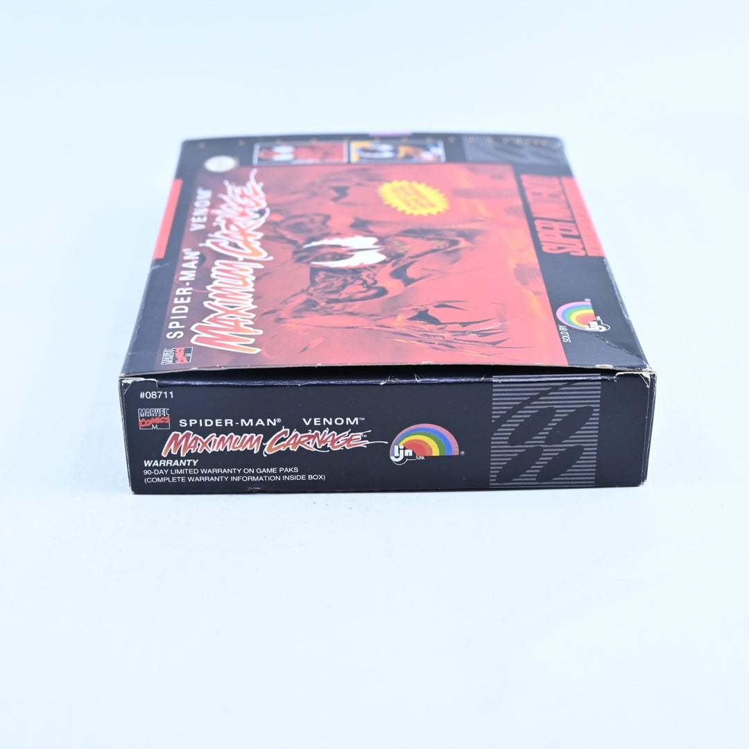 Spider-Man and Venom: Maximum Carnage - READ DESCRIPTION - SNES Accessory NTSC