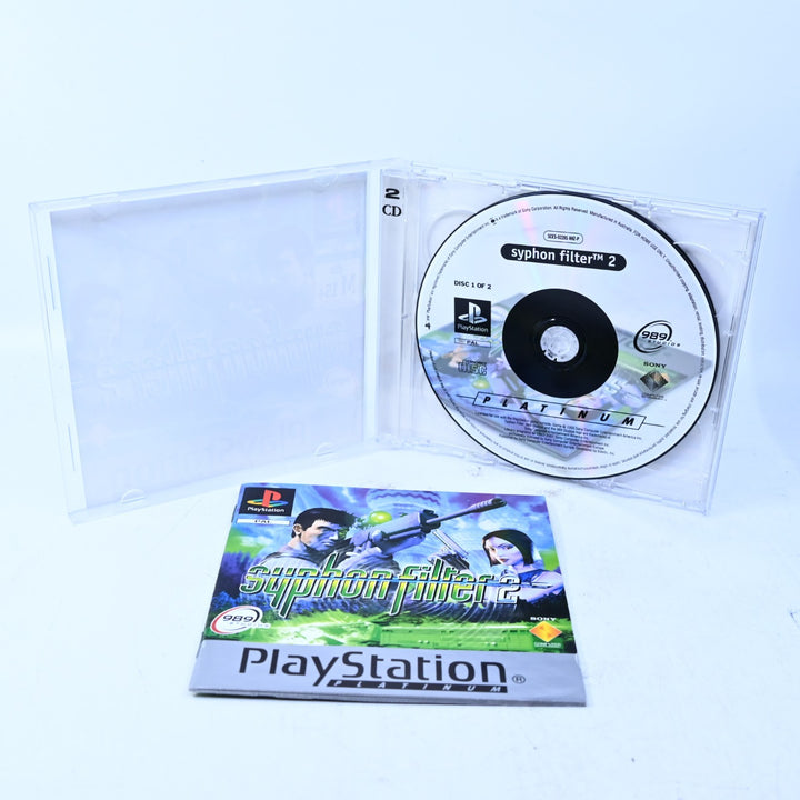 Syphon Filter 2 - Sony Playstation 1 / PS1 Game + Manual - PAL - MINT DISC!