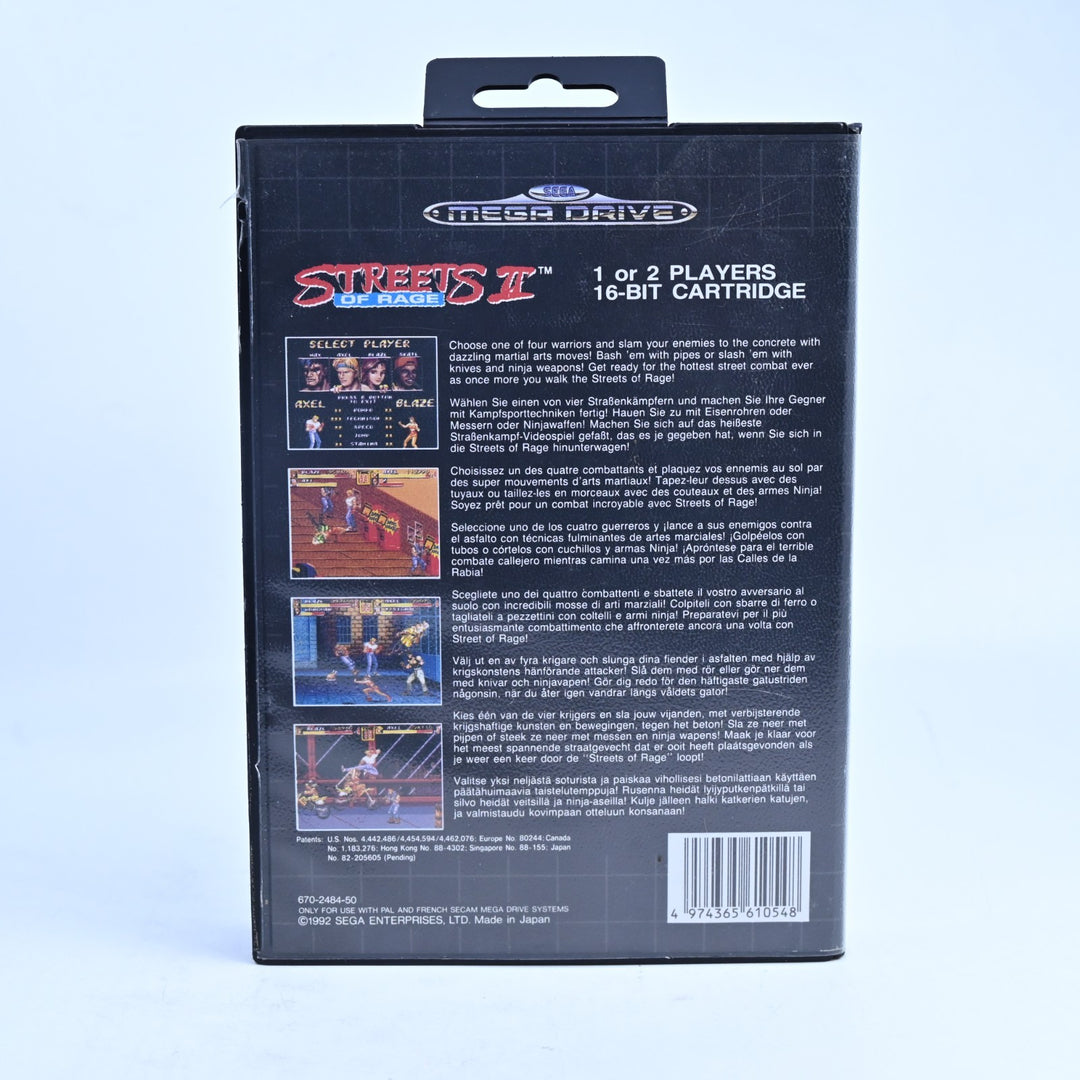 Streets of Rage II - Sega Mega Drive Game - No Manual - PAL - FREE POST!