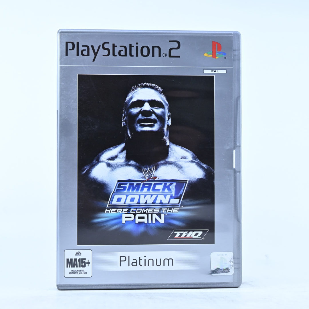 WWE SmackDown!: Here Comes The Pain - Sony Playstation 2 / PS2 Game + Manual