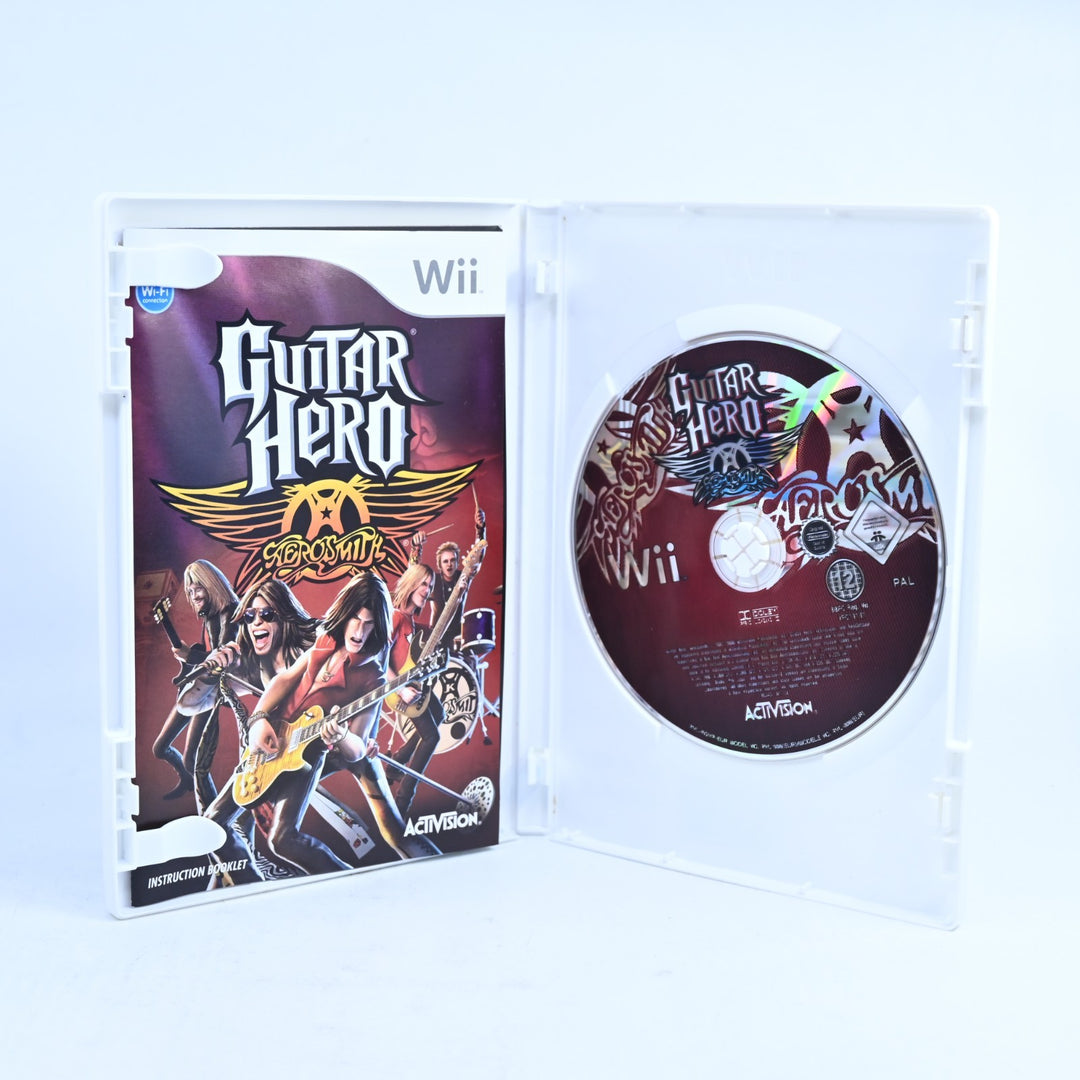 Guitar Hero: Aerosmith - Nintendo Wii Game + Manual - PAL - MINT DISC!