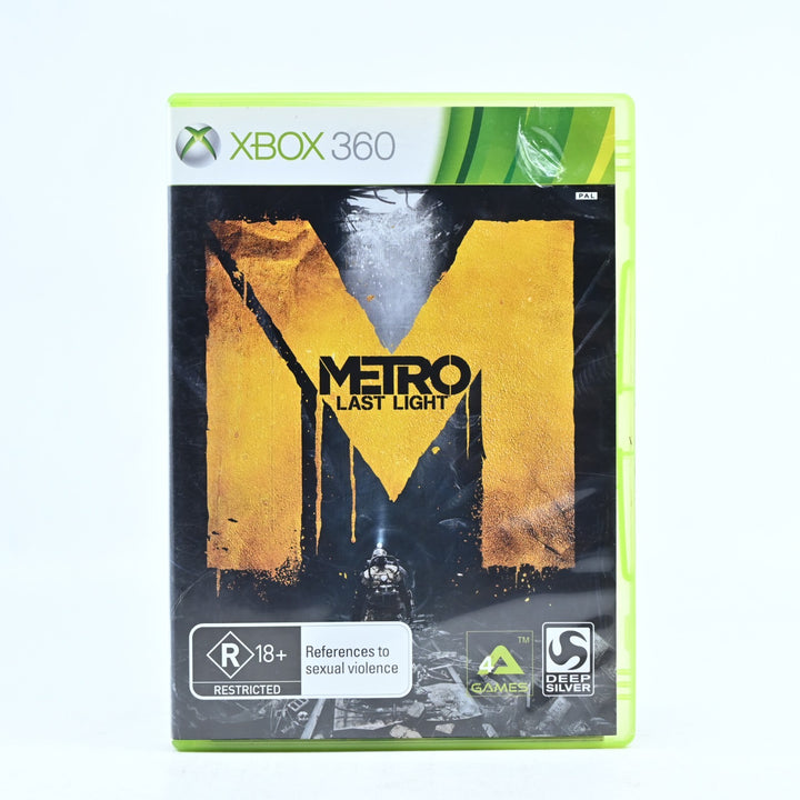 Metro Last Light - Xbox 360 Game + Manual - PAL - MINT DISC!