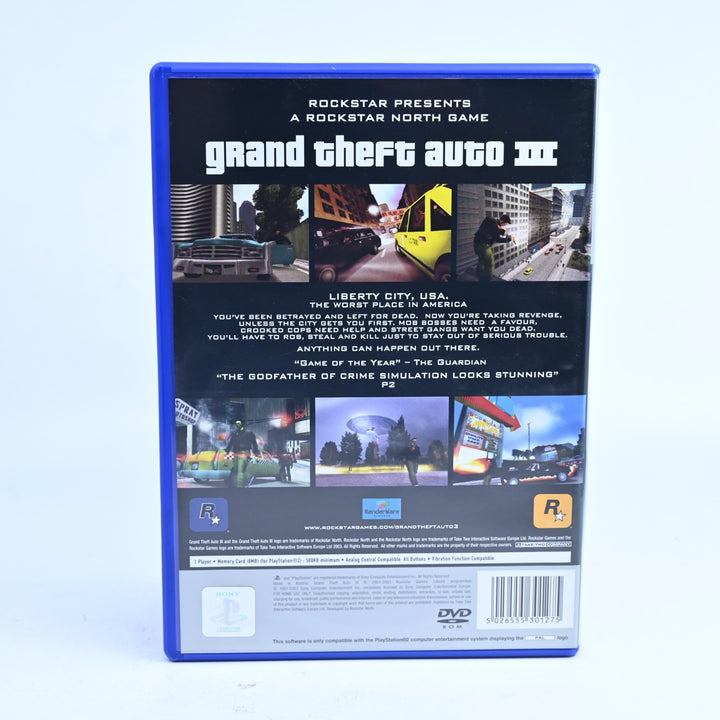 Grand Theft Auto III 3 - Sony Playstation 2 / PS2 Game + Manual + Map - PAL