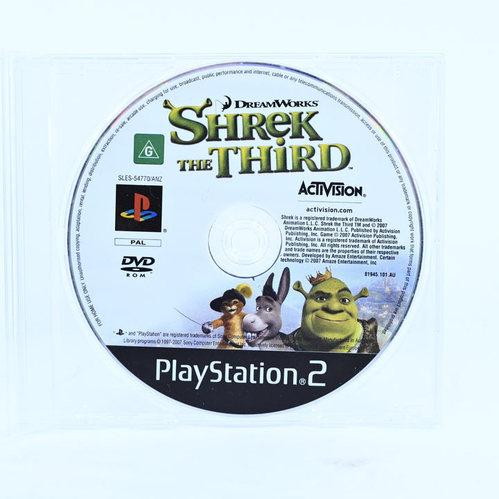 Shrek the Third - Sony Playstation 2 / PS2 Game - Disc Only - PAL - MINT DISC!