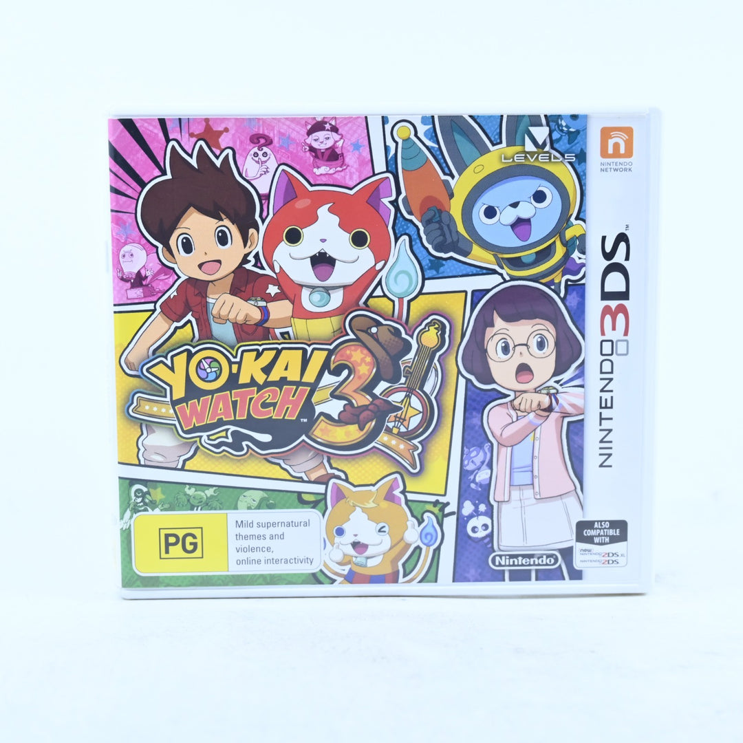 Yo-Kai Watch 3 - Nintendo 3DS Game - PAL + Manual - FREE POST!