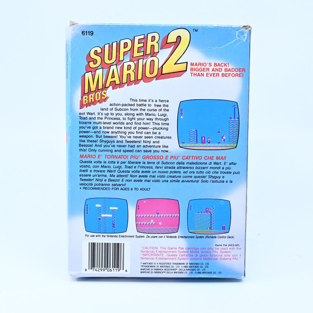 Super Mario Bros. 2  - Nintendo Entertainment System / NES Boxed Game - PAL