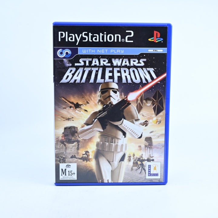 Star Wars Battlefront - Sony Playstation 2 / PS2 Game + Manual - PAL