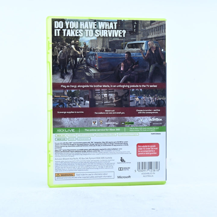 The Walking Dead Survival Instinct - Xbox 360 Game + Manual - PAL - MINT DISC!
