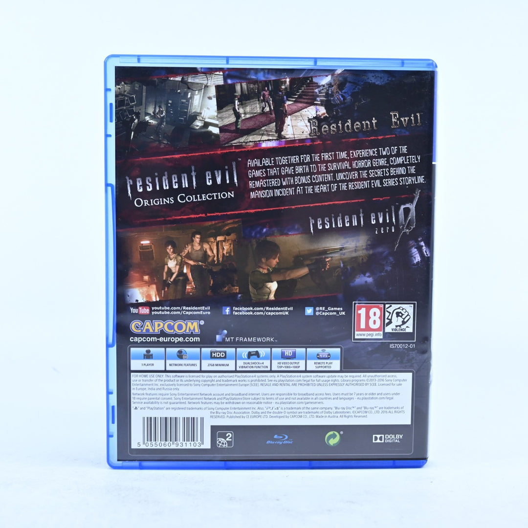 Resident Evil Origins Collection - Sony Playstation 4 / PS4 Game - MINT DISC!