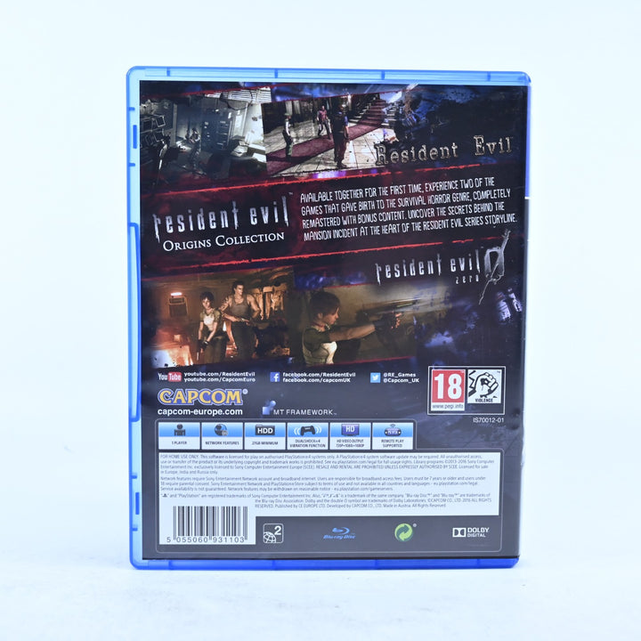 Resident Evil Origins Collection - Sony Playstation 4 / PS4 Game - MINT DISC!
