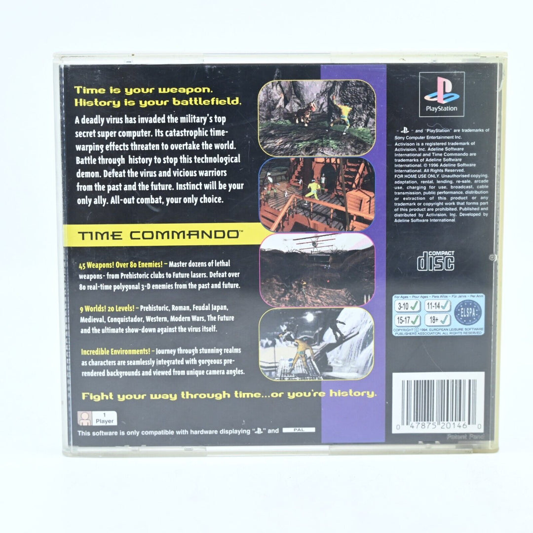 Time Commando - No Manual - Sony Playstation 1 / PS1 Game - PAL - MINT DISC!