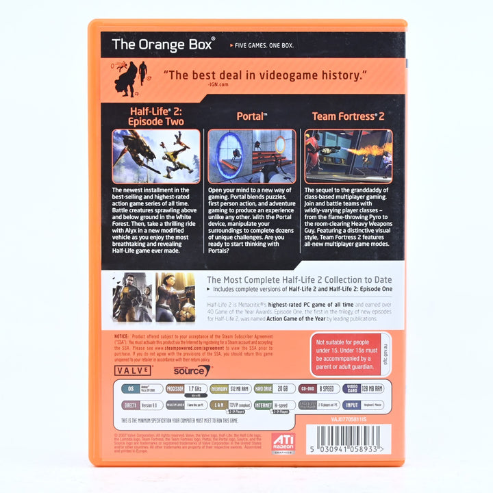 The Orange Box - PC Game - FREE POST!