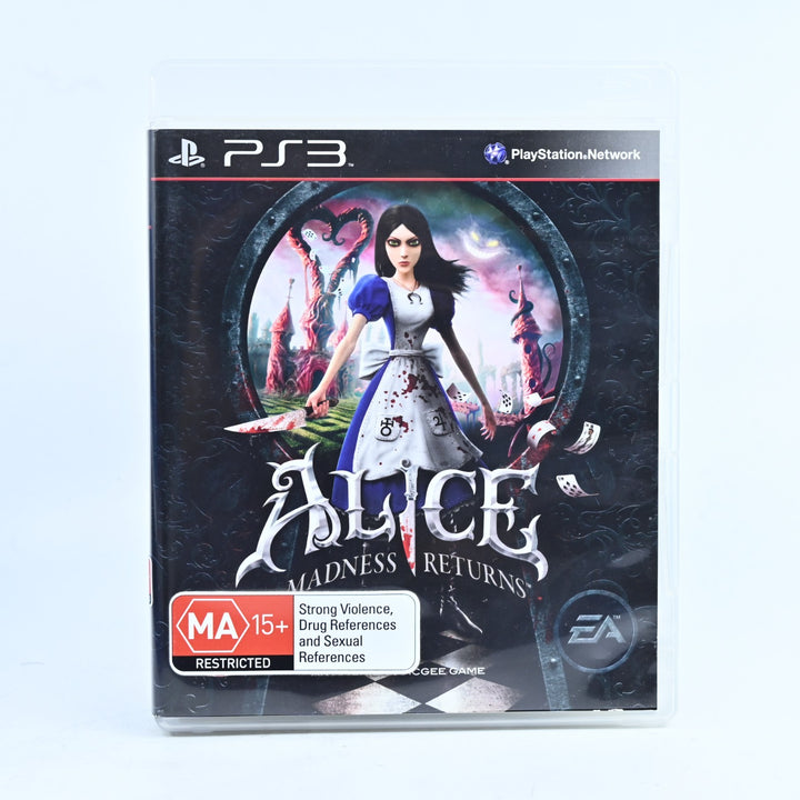 Alice Madness Returns - Sony Playstation 3 / PS3 Game + Manual - FREE POST!