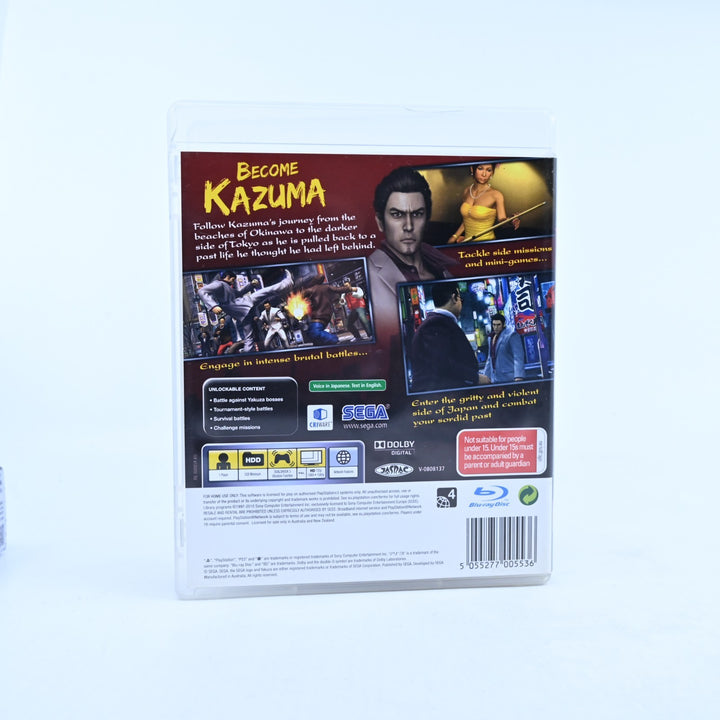 Yakuza 3 - Sony Playstation 3 / PS3 Game + Manual - MINT DISC!