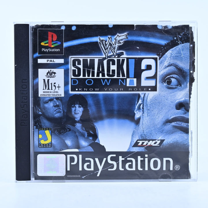 WWF Smackdown 2 - Sony Playstation 1 / PS1 Game + Manual - PAL