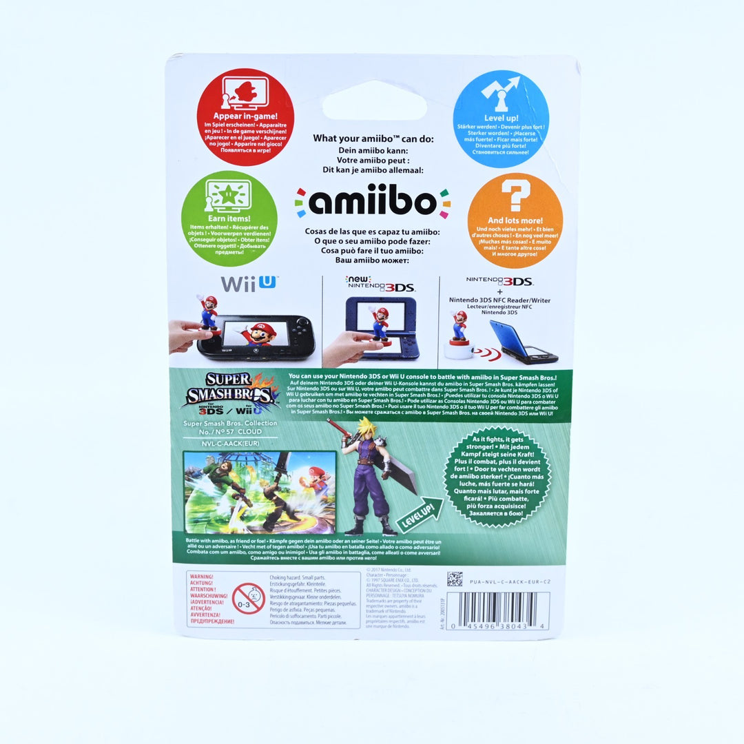 SEALED! - Cloud Amiibo No. 57 - Super Smash Bros. Collection - Toy