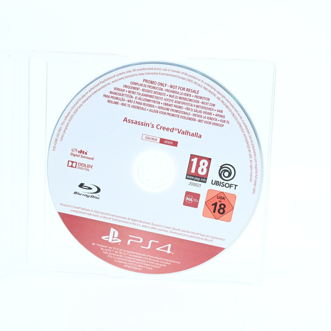 Assassin's Creed Valhalla - Promo Disc - PS4 Game - Disc Only - MINT DISC!