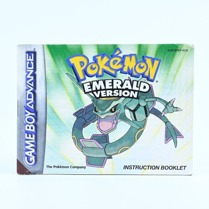 Pokemon Emerald Version Manual - AUS Print - GBA Accessory - FREE POST!