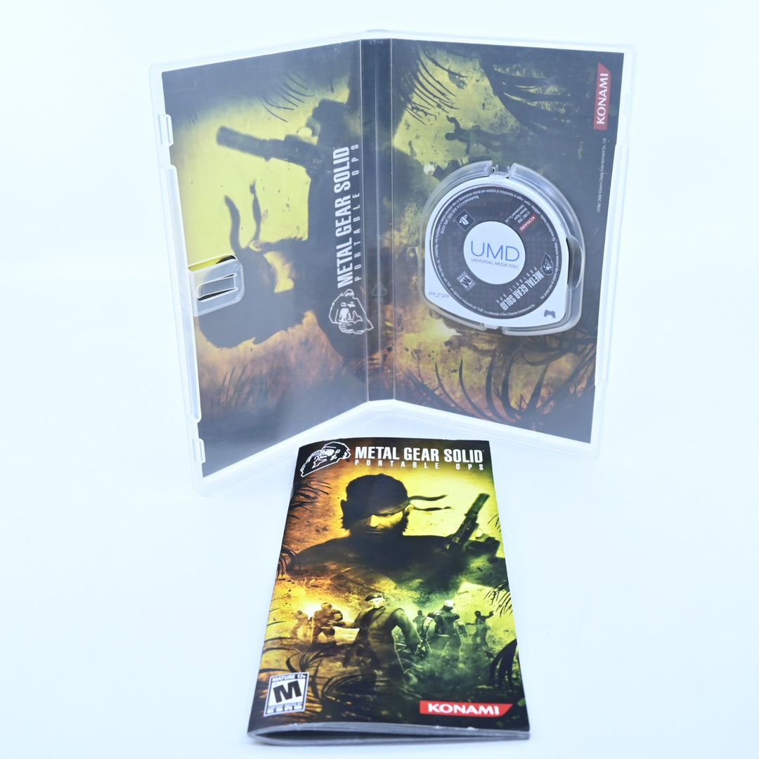 Metal Gear Solid: Portable Ops - Sony PSP Game + Manual - FREE POST!