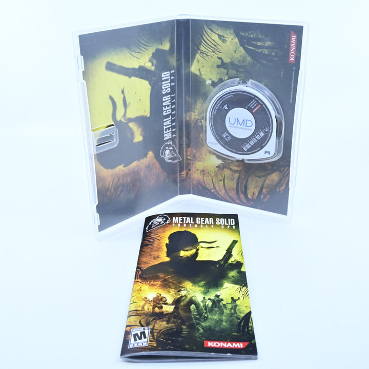Metal Gear Solid: Portable Ops - Sony PSP Game + Manual - FREE POST!