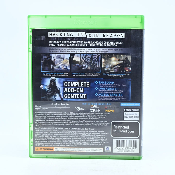Watch Dogs Complete Edition - Xbox One Game - PAL - FREE POST!
