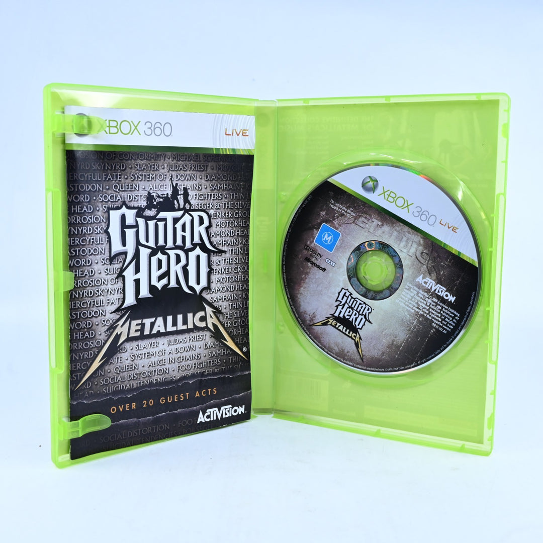 Guitar Hero: Metallica - Xbox 360 Game + Manual - PAL - MINT DISC!