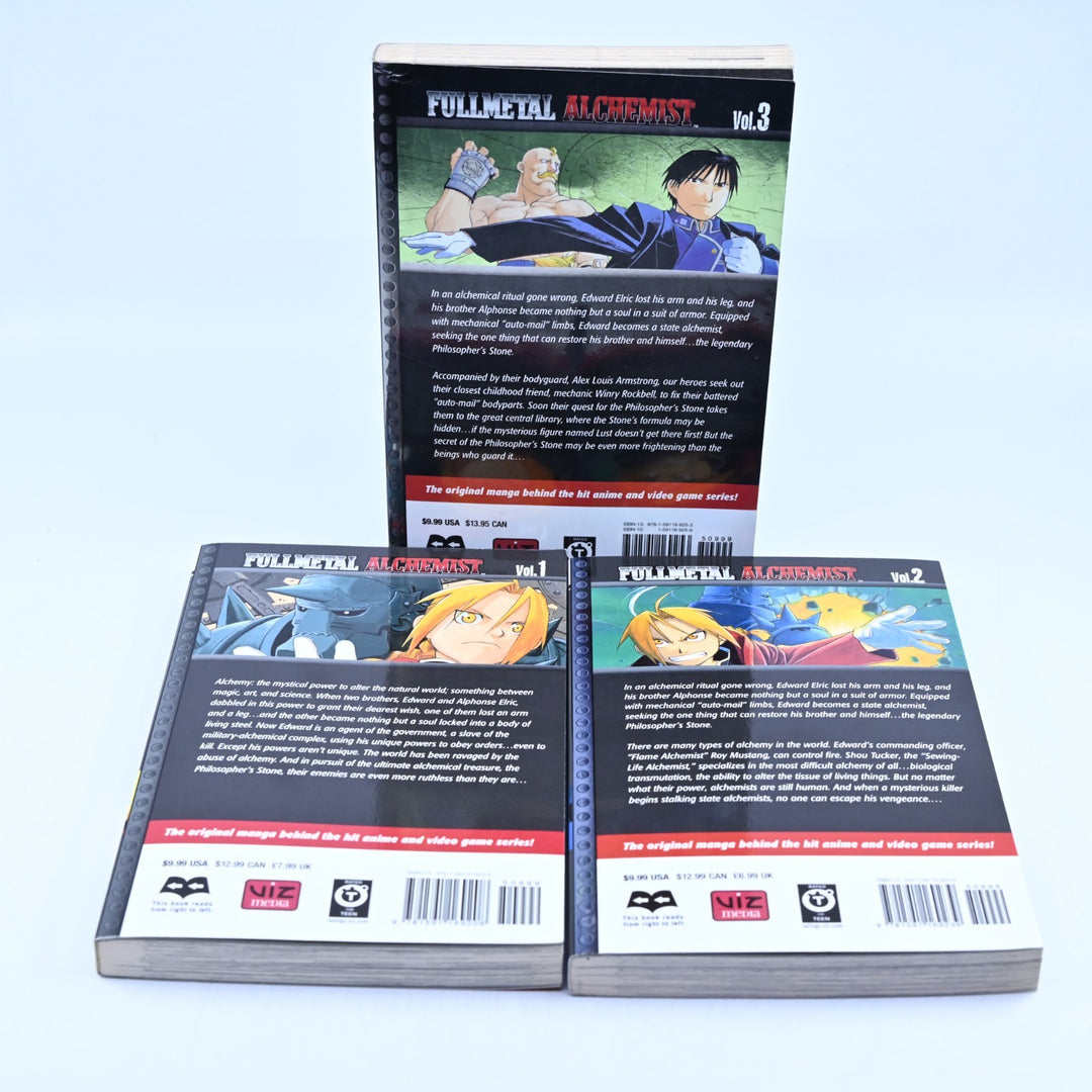 Fullmetal Alchemist - Volumes 1-3 - Viz Media - Hiromu Arakawa - Manga