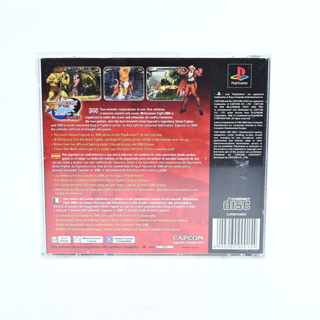 Capcom vs. SNK Pro - Sony Playstation 1 / PS1 Game + Manual - PAL