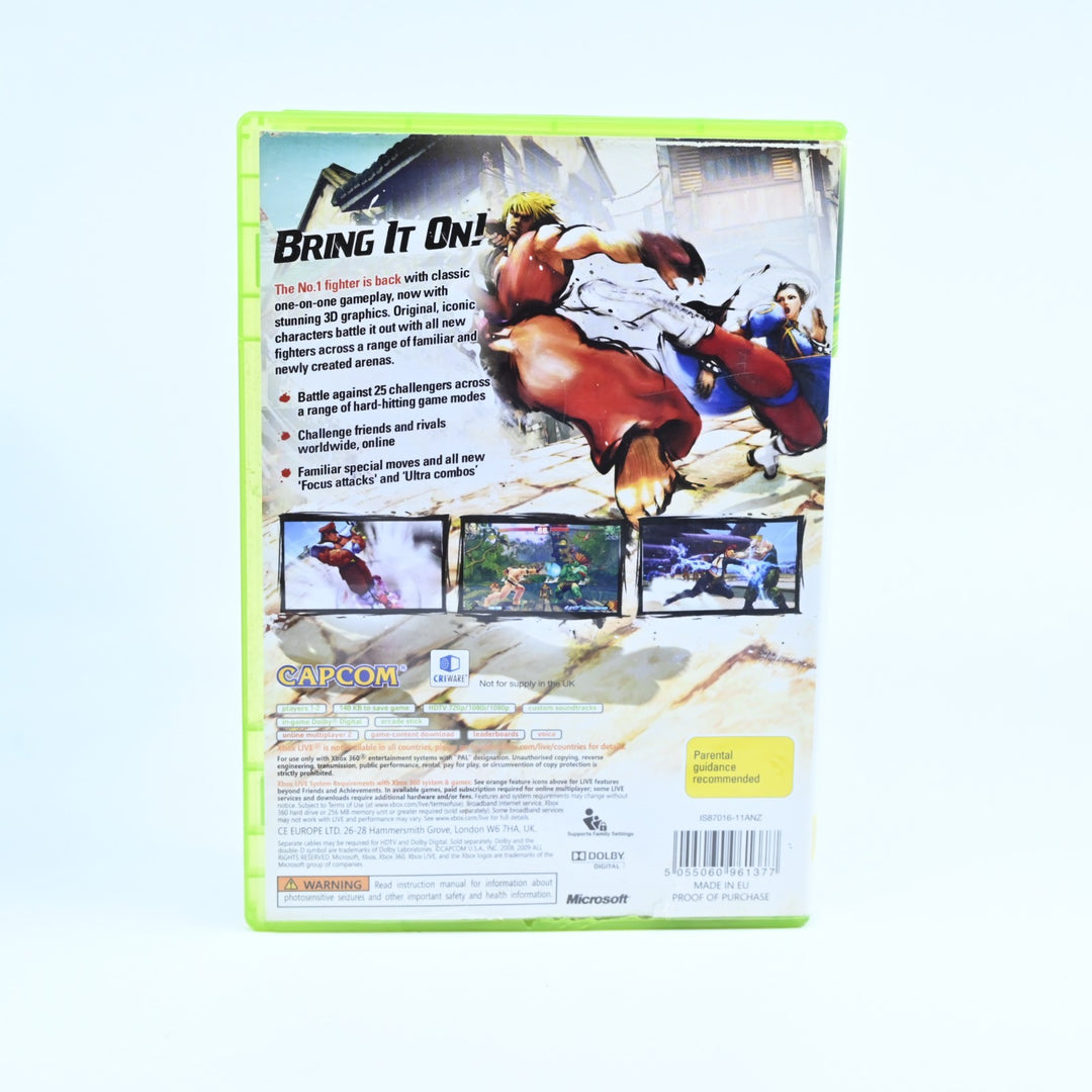 Street Fighter IV - Xbox 360 Game + Manual - PAL - NEAR MINT DISC!