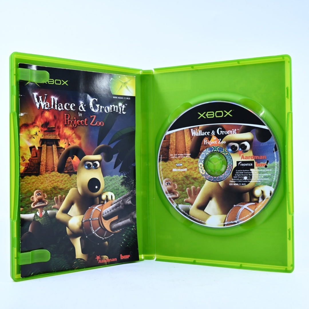 Wallace and Gromit in Project Zoo - Original Xbox Game + Manual - PAL