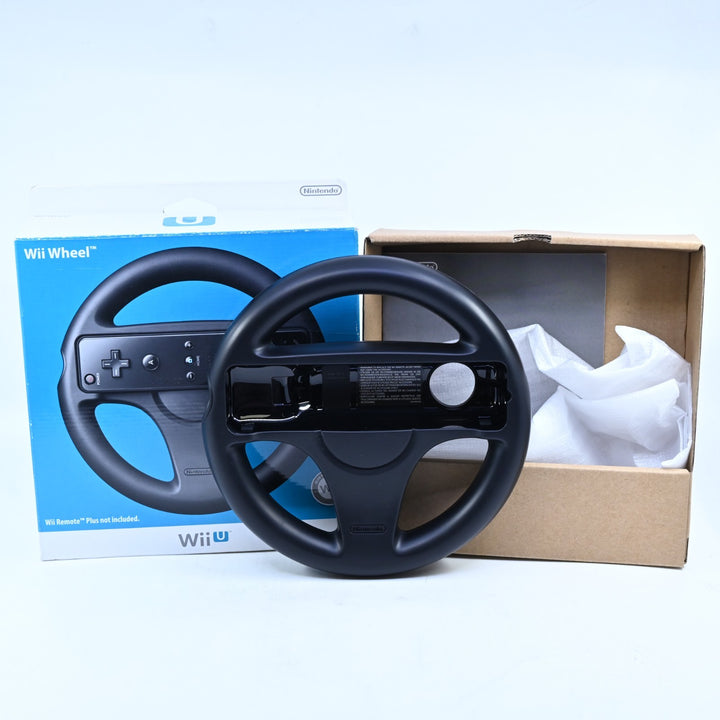 Black Wii Wheel - Nintendo Wii U Boxed Accessory - PAL - FREE POST!