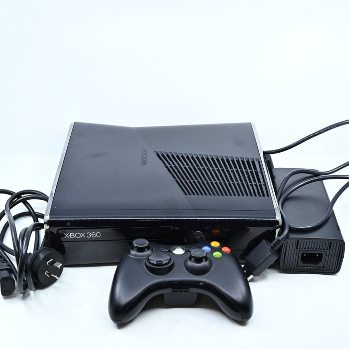Black Slim - Kinect Ready - Xbox 360 Boxed Console - PAL - FREE POST!