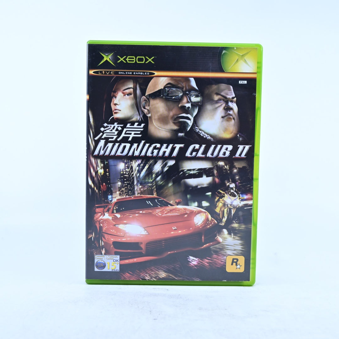 Midnight Club II - Original Xbox Game + Manual - PAL - MINT DISC!