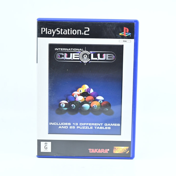 International Cue Club - Sony Playstation 2 / PS2 Game + Manual - MINT DISC