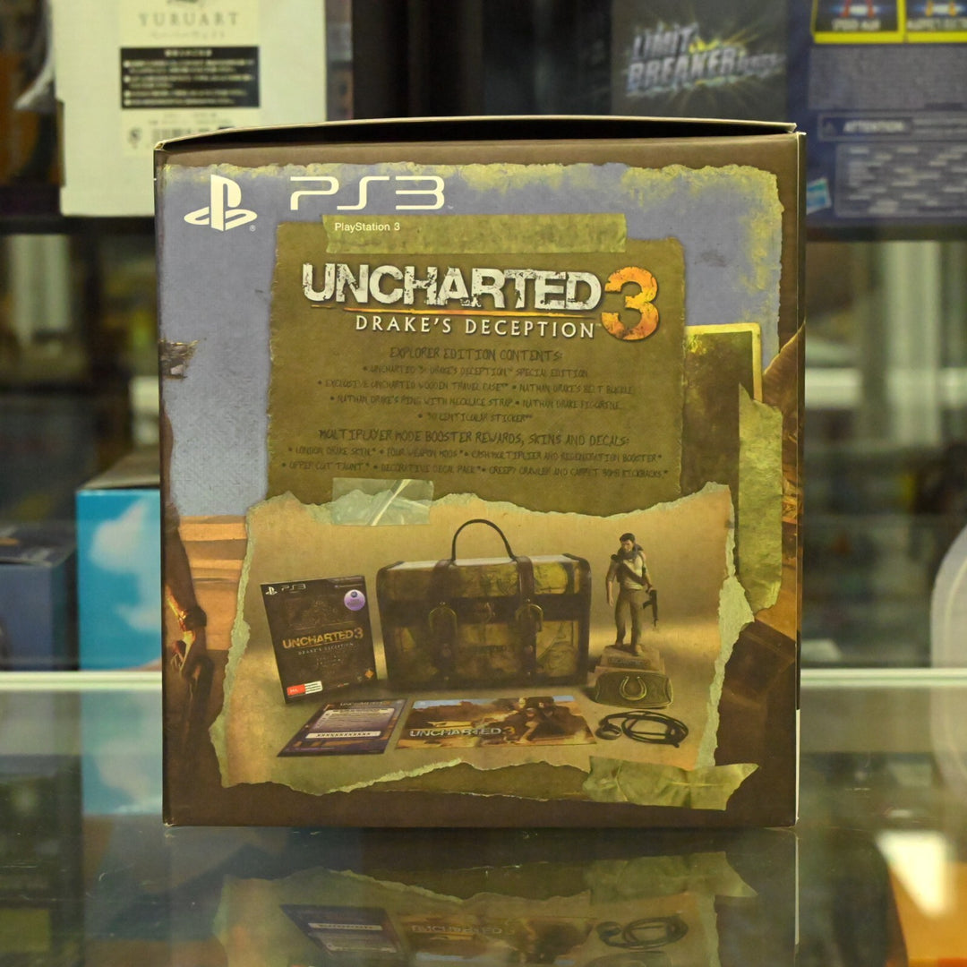 Uncharted 3: Drake's Deception - Explorer Edition - PS3 Game + Manual